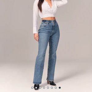 Abercrombie & Fitch Curve Love Ultra High Rise Vintage Flare Jeans